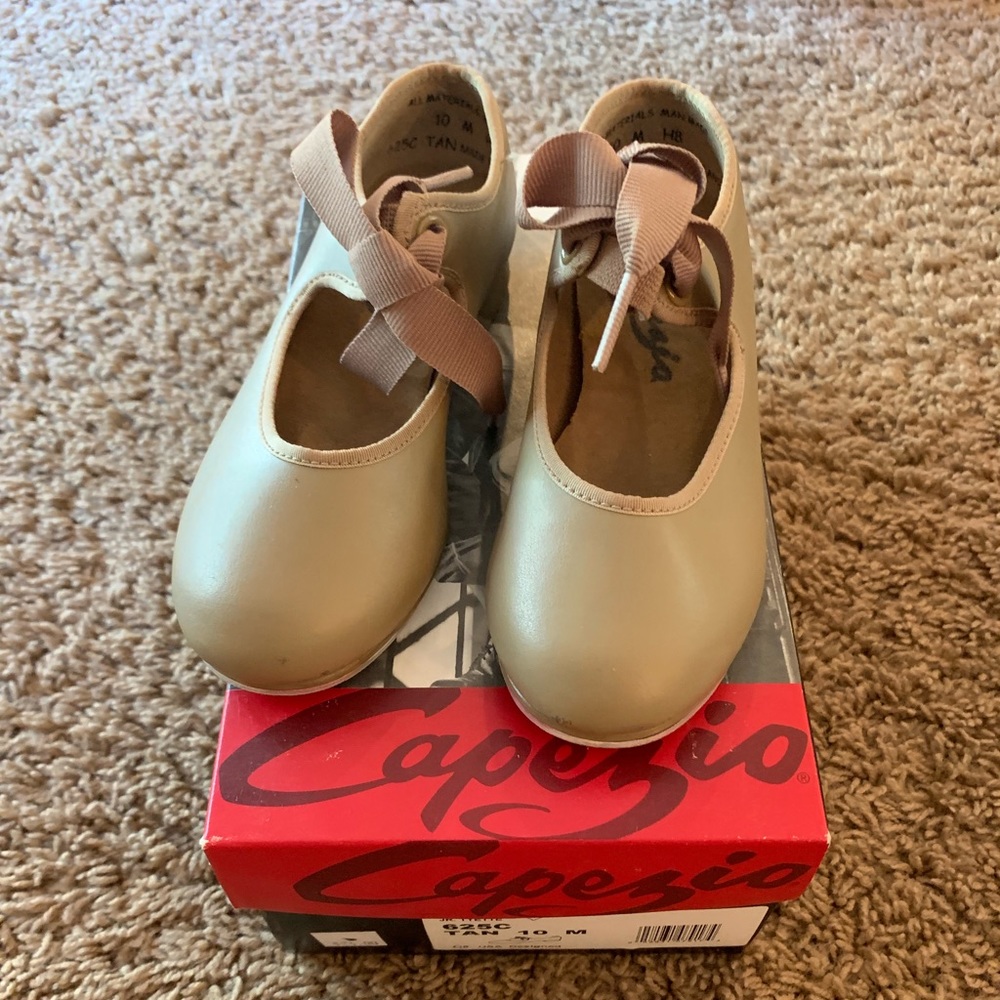 Capezio Girls Tan Tap Shoes